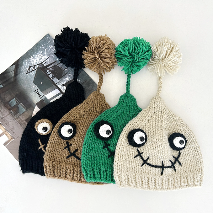 Japanese Style Cute Pom-Pom Beanie