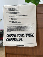 Statement Wall Tapestry - Movie Quote Inspired Design