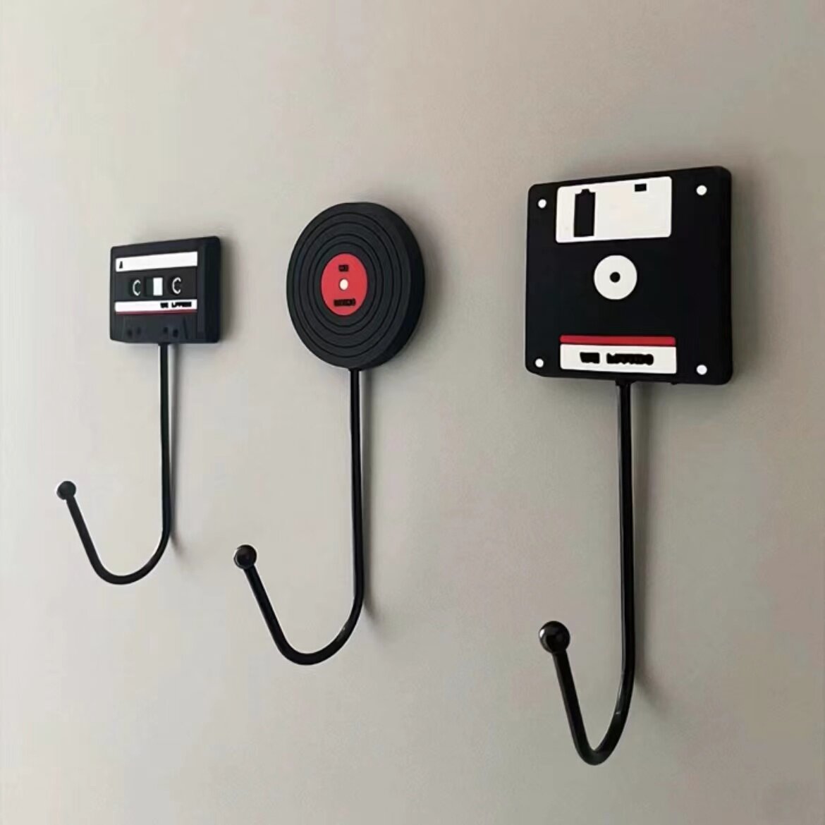 Vintage Vinyl Record Wall Hooks