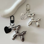 Mirrored Balloon Dog Keychain