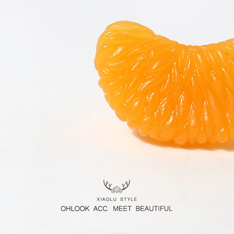 Realistic Orange Keychain