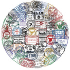 Vintage Postmark Sticker Pack