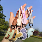 Leather Letter Keychain