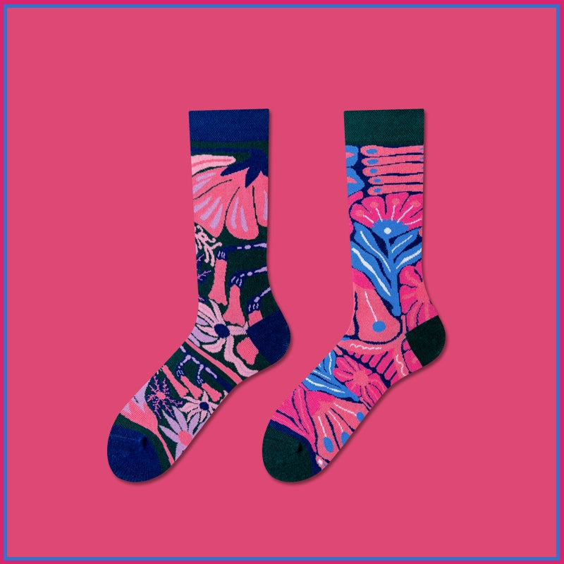 Mismatched Novelty Crew Socks