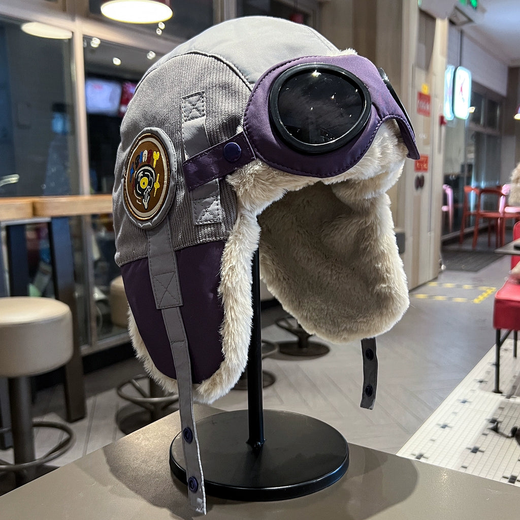 Retro Aviator Hat with Goggles