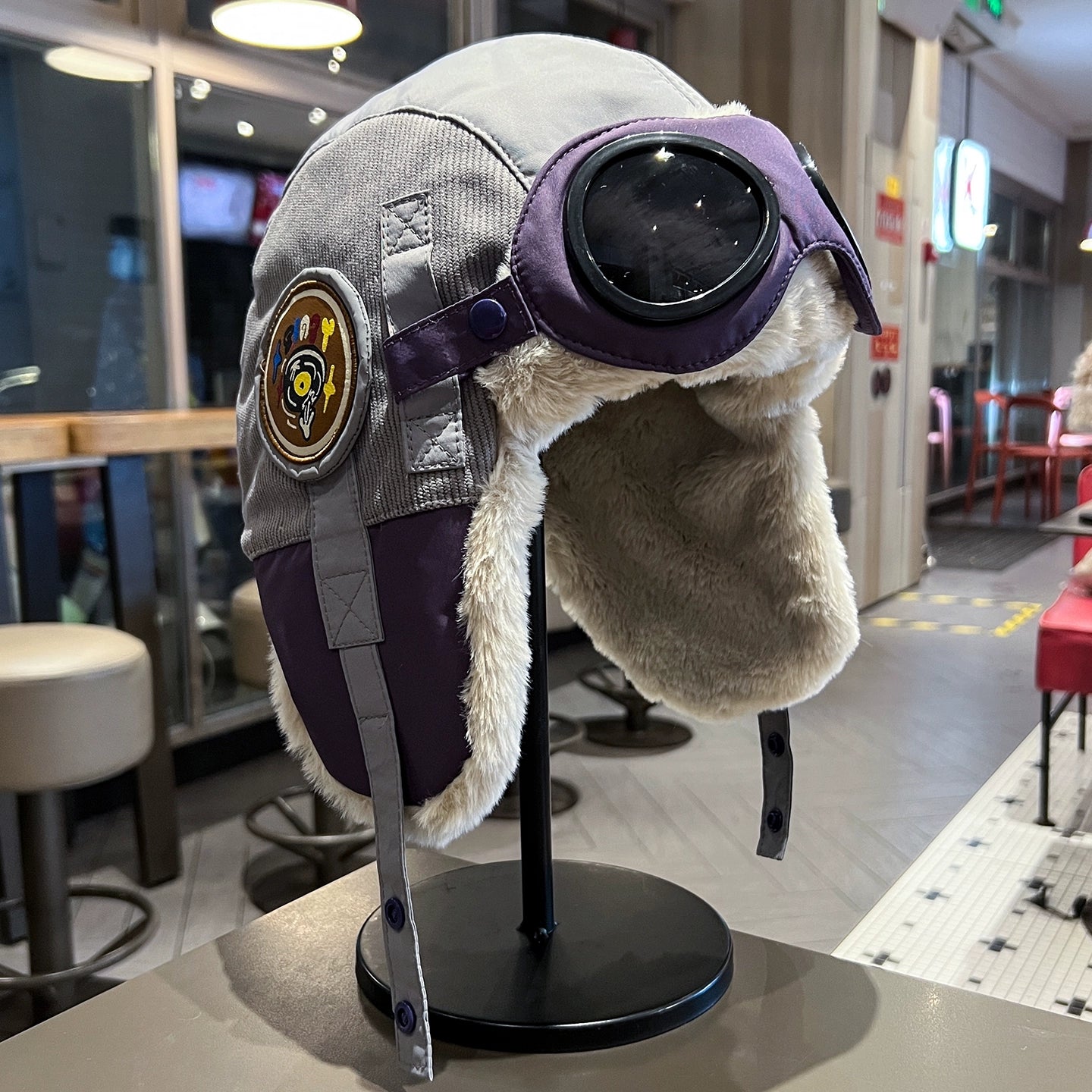 Retro Aviator Hat with Goggles