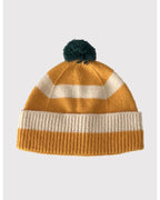 Striped Pom Pom Beanie