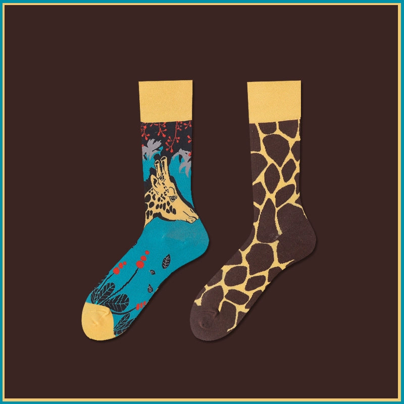 Mismatched Novelty Crew Socks