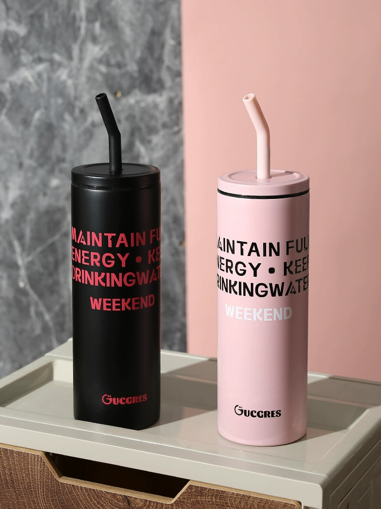 Sweet & Cool Style Straw Tumbler