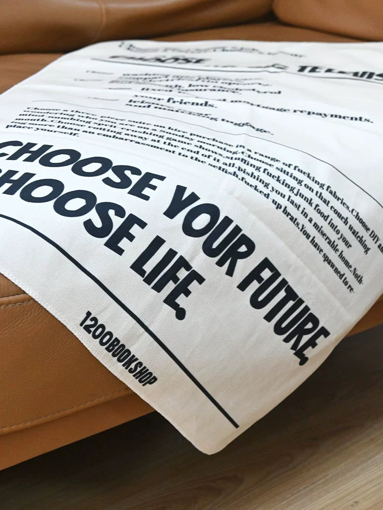 Statement Wall Tapestry - Movie Quote Inspired Design