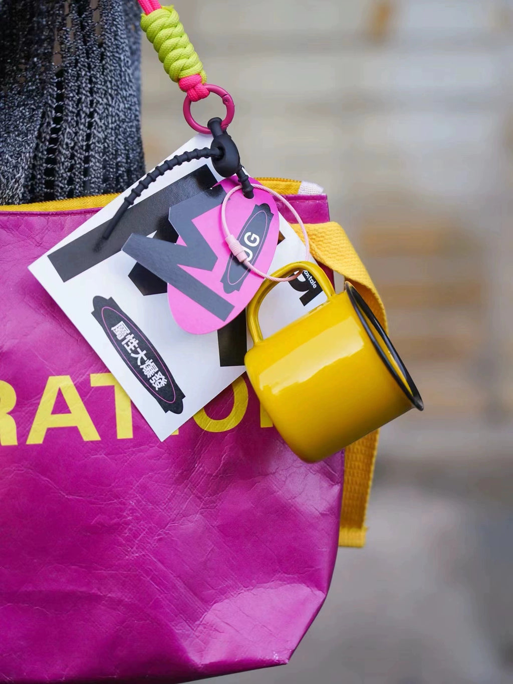 DuPont Paper Style Vibrant Color Block Sling Bag