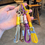 Handwoven Macaron Keychain