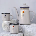 Retro Enamel Pour-Over Coffee Pot