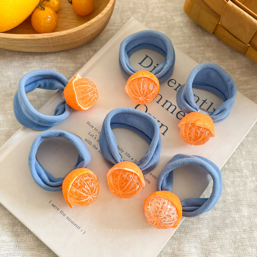 Cute Orange Ponytail Holders