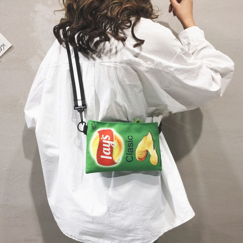 Crisp Chip Bag Novelty Sling Bag
