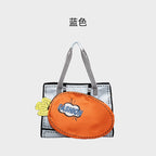 Oversized  Tote Bag with Carrot Paddle Case