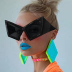 Geometric Oversized Sunglasses
