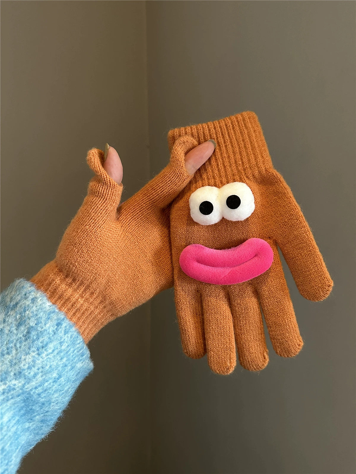 Googly Finger Wool Gloves