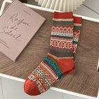Fair Isle Knit Socks