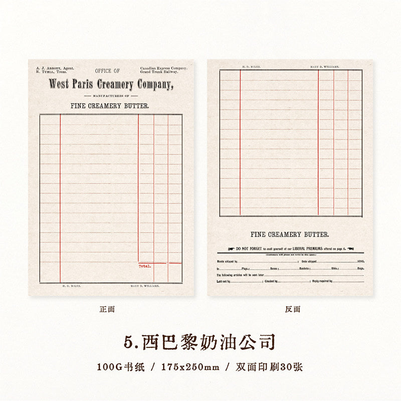 Vintage B5 Memo Pad Collection