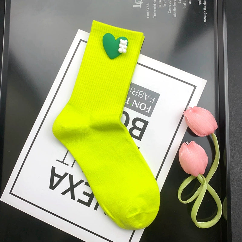 Candy Color Novelty Socks