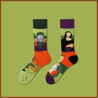 Mismatched Novelty Crew Socks