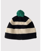 Striped Pom Pom Beanie