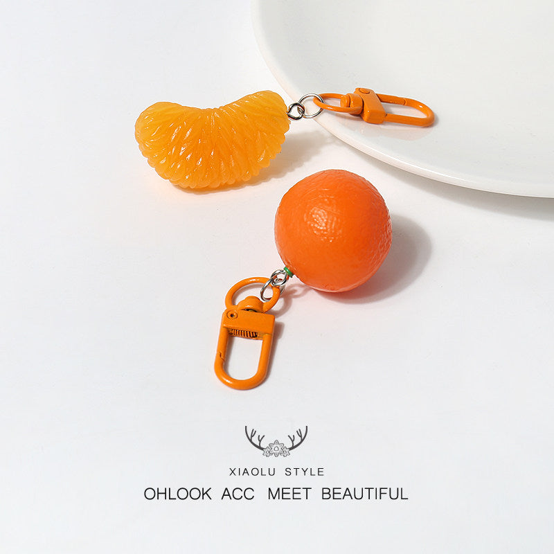 Realistic Orange Keychain