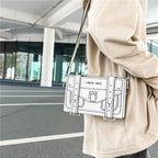 Doodle Lines Crossbody Bag