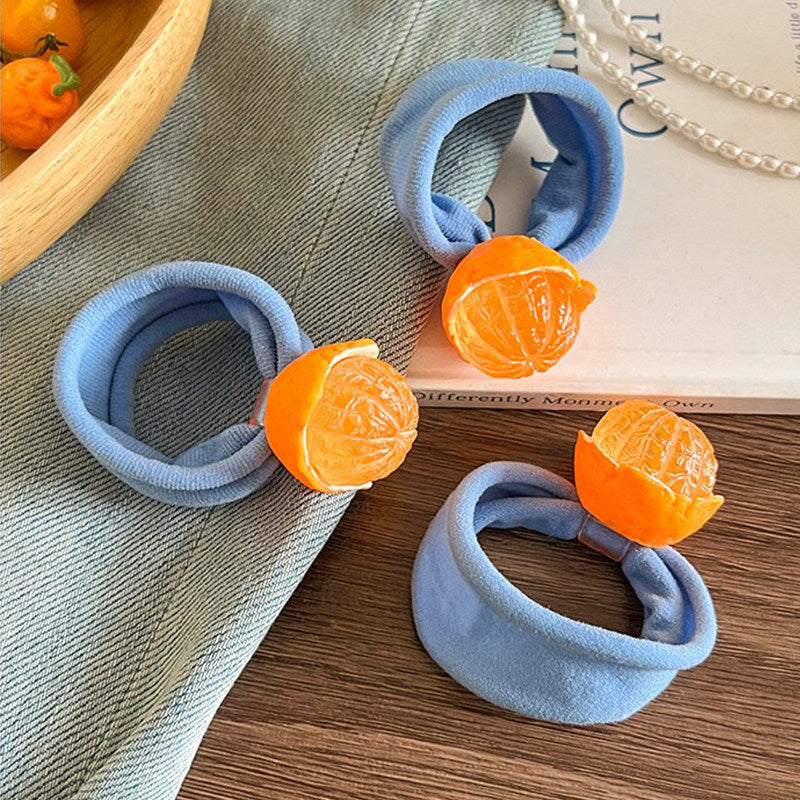 Cute Orange Ponytail Holders