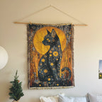 Gustav Klimt Golden Cat Tapestry