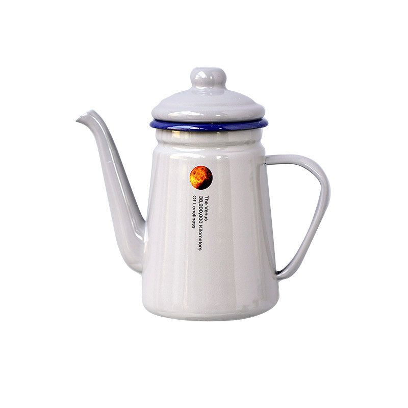 Retro Enamel Pour-Over Coffee Pot