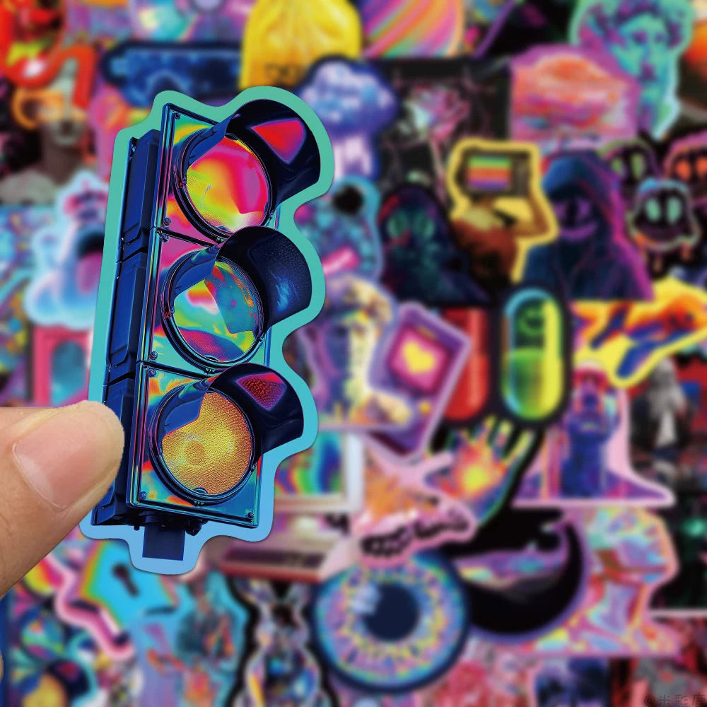 Cyberpunk Holographic Sticker Pack