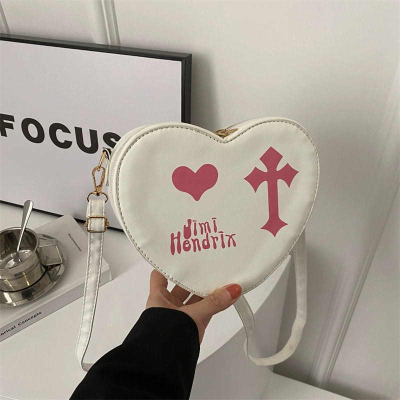Gothic Heart Crossbody Bag