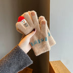 Snowman Knit Gloves