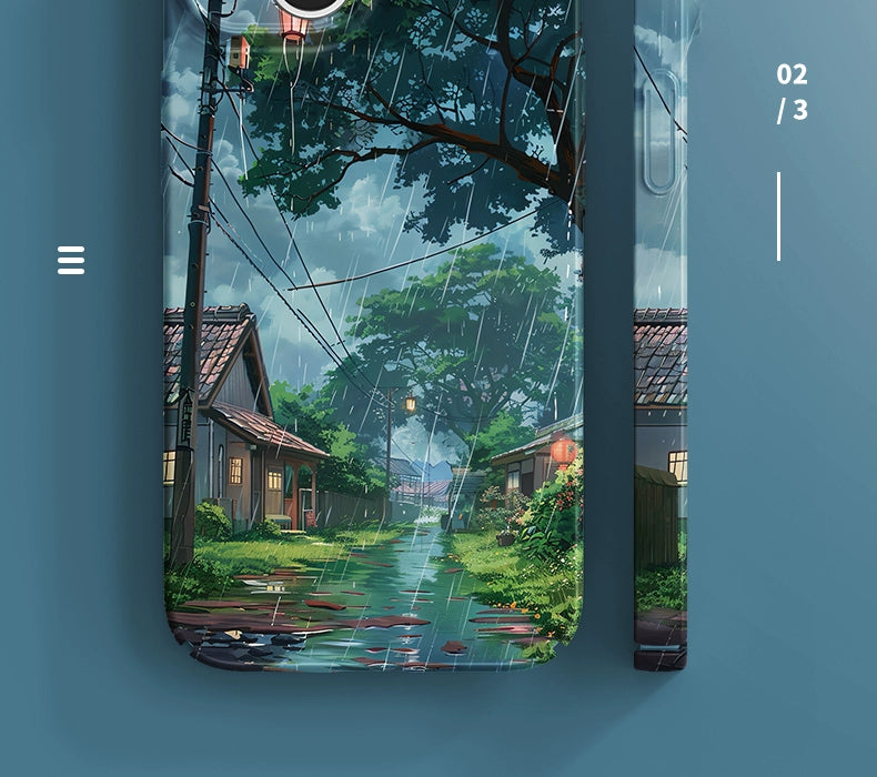 Japanese Rainy Street Phone Case