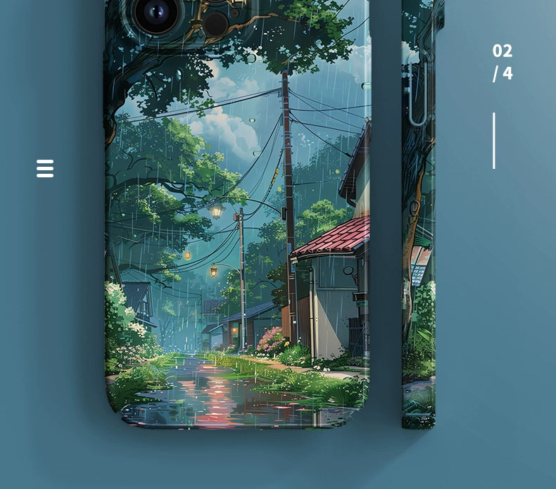 Japanese Rainy Street Phone Case