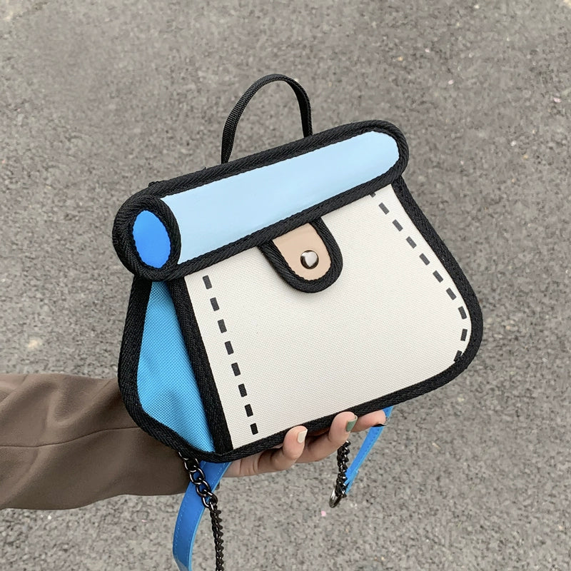 Doodle Sketch Crossbody Bag