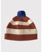 Striped Pom Pom Beanie