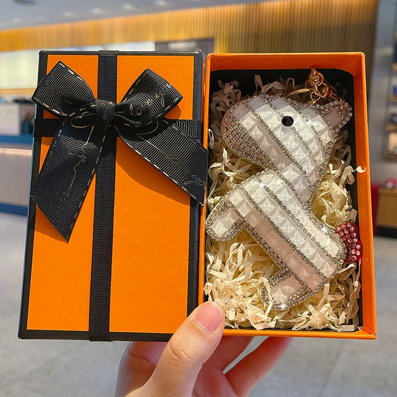 Full-diamond Pony Keychain