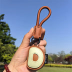 Leather Letter Keychain