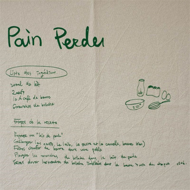 Aesthetic Ins Style French Script Placemat