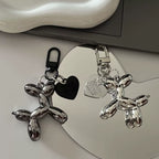 Mirrored Balloon Dog Keychain