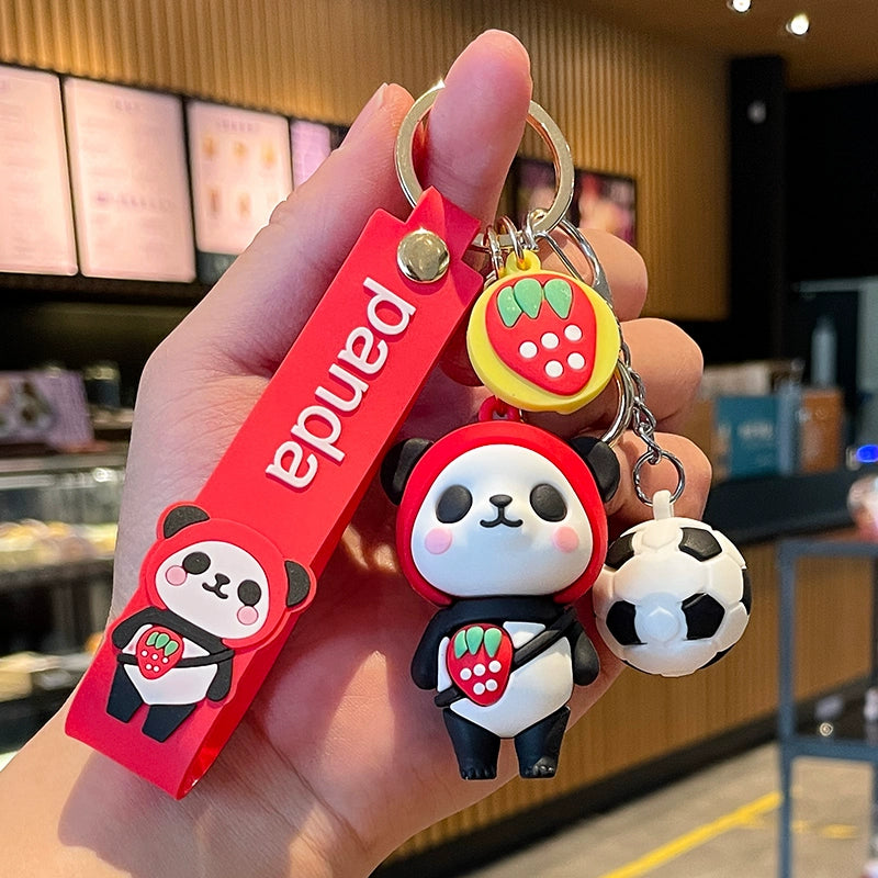 Panda Hat Keychain