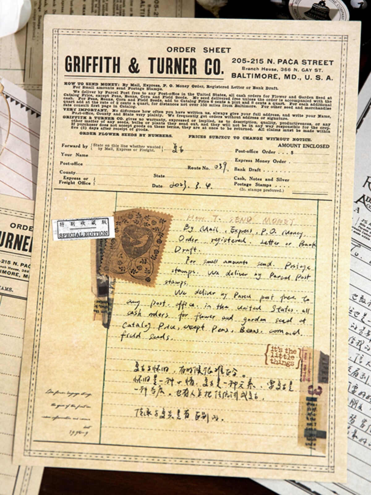 Vintage B5 Memo Pad Collection