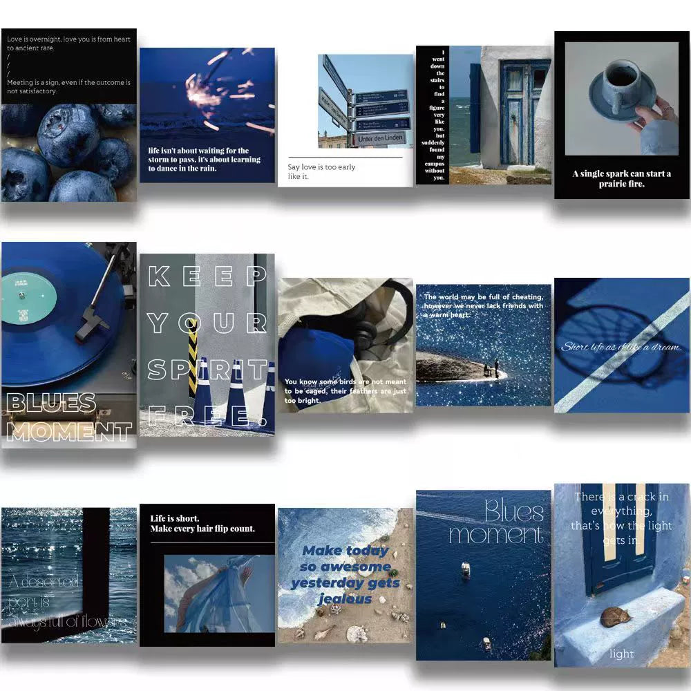 Blue Aesthetic Sticker Pack