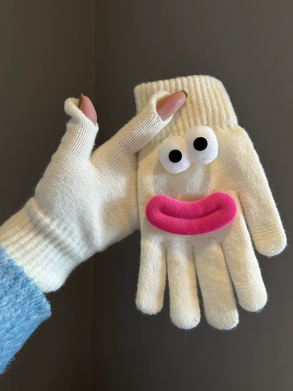 Googly Finger Wool Gloves