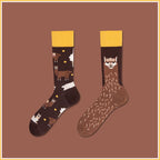 Mismatched Novelty Crew Socks