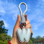 Leather Letter Keychain