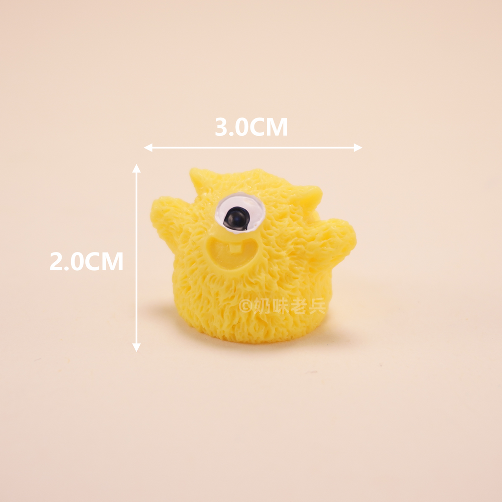 Hairy Monster Mini Figurine Set